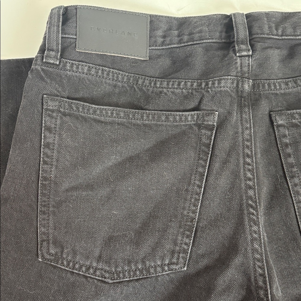 Everlane The Slouch black bootcut jean 5 pocket zip and button close - Picture 6 of 16